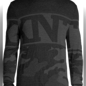 KNT by Kiton Camo Sweater - Grey/Black
